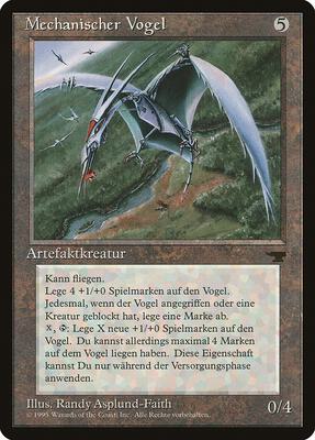 Clockwork Avian (German) - "Mechanischer Vogel" card from Renaissance