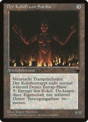 Colossus of Sardia (German) - "Der KoloB von Sardia" card from Renaissance