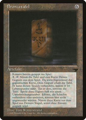Bronze Tablet (German) - "Bronzetafel" card from Renaissance
