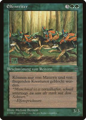 Elven Riders (German) - "Elfenreiter" card from Renaissance