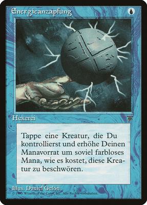 Energy Tap (German) - "Energieanzapfung" card from Renaissance