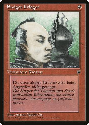 Eternal Warrior (German) - "Ewiger Krieger" card from Renaissance