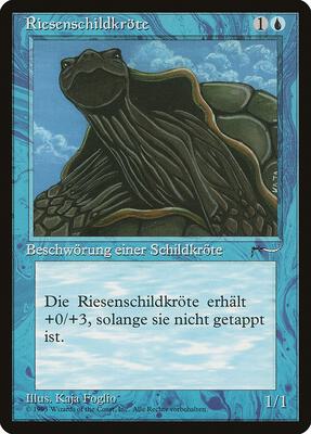 Giant Tortoise (German) - "Riesenschildkrote" card from Renaissance