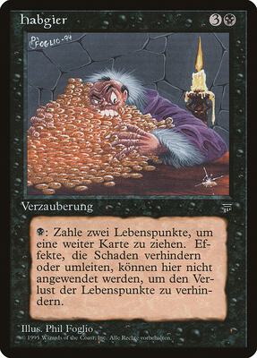 Greed (German) - "Habgier" card from Renaissance