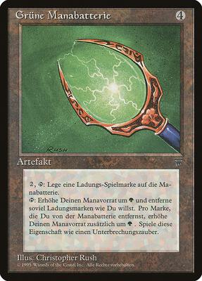Green Mana Battery (German) - "GruneManabatterie" card from Renaissance