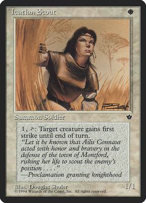 Icatian Scout (Shuler) card from Fallen Empires