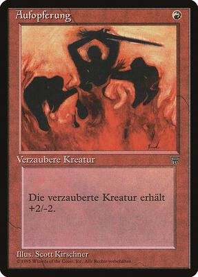 Immolation (German) - "Aufopferung" card from Renaissance