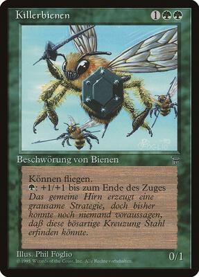 Killer Bees (German) - "Killerbienen" card from Renaissance