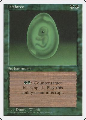 Lifeforce card from Fourth Edition