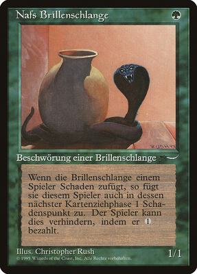 Nafs Asp (German) - "Nafs Brillenschlange" card from Renaissance