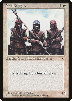 Pikemen (German) - "SpieBtrager" card from Renaissance