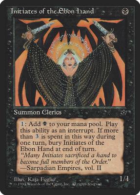 Initiates of the Ebon Hand (Foglio) card from Fallen Empires