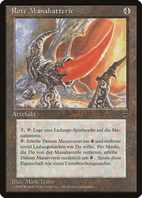 Red Mana Battery (German) - "Rote Manabatterie" card from Renaissance