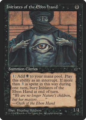 Initiates of the Ebon Hand (Hudson) card from Fallen Empires