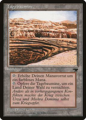 Strip Mine (German) - "Tagebaumine" card from Renaissance