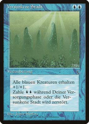 Sunken City (German) - "Versunkene Stadt" card from Renaissance