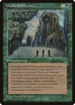 Sylvan Library (German)- "Waldesbibliothek" card from Renaissance