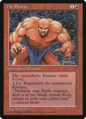 The Brute (German) - "Die Bestie" card from Renaissance