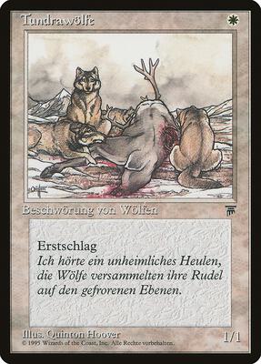 Tundra Wolves (German) - "Tundrawolfe" card from Renaissance