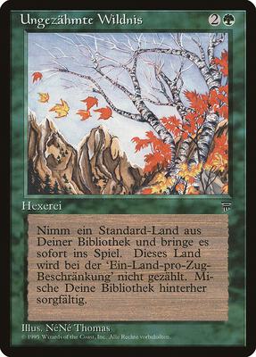 Untamed Wilds (German) - "Ungezahmte Wildnis" card from Renaissance