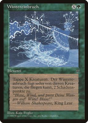 Winter Blast (German) - "Wintereinbruch" card from Renaissance