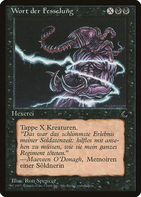 Word of Binding (German) - "Wort der Fesselung" card from Renaissance