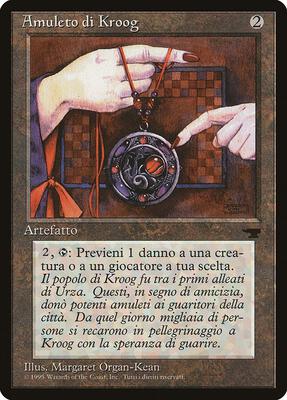 Amulet of Kroog (Italian) - "Amuleto di Kroog" card from Renaissance