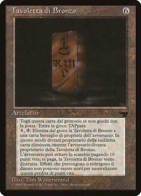 Bronze Tablet (Italian) - "Tavoletta di Bronzo" card from Renaissance