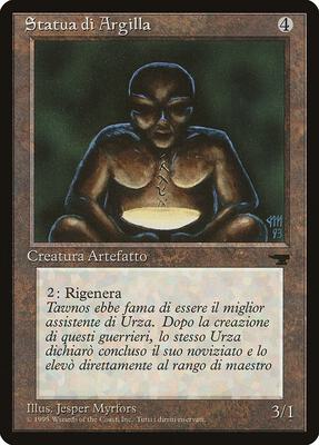 Clay Statue (Italian) - "Statua di Argilla" card from Renaissance