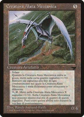 Clockwork Avian (Italian) - "Creatura Alata Meccanica" card from Renaissance