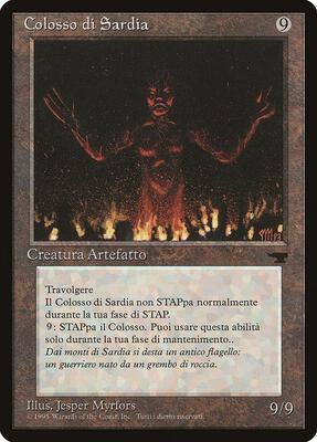 Colossus of Sardia (Italian) - "Colosso di Sardia" card from Renaissance