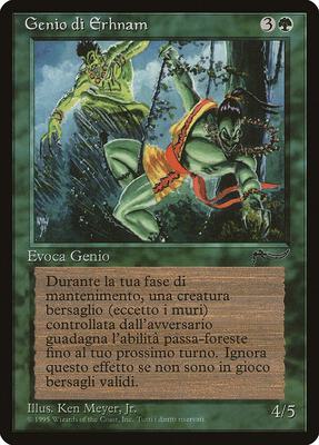 Erhnam Djinn (Italian) - "Genio di Erhnam" card from Renaissance
