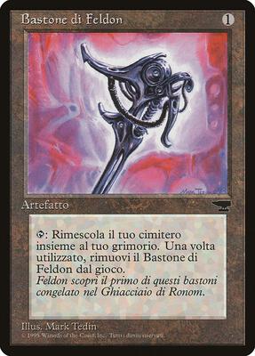 Feldon's Cane (Italian) - "Bastone di Feldon" card from Renaissance