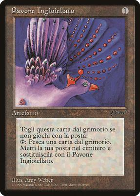 Jeweled Bird (Italian) - "Pavone Ingioiellato" card from Renaissance