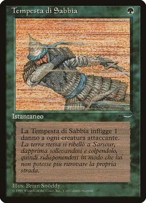 Sandstorm (Italian) - "Tempesta di Sabbia" card from Renaissance