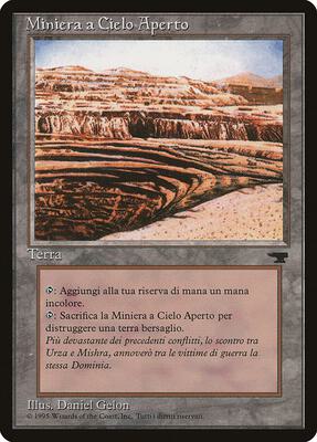 Strip Mine (Italian) - "Miniera a Cielo Aperto" card from Renaissance