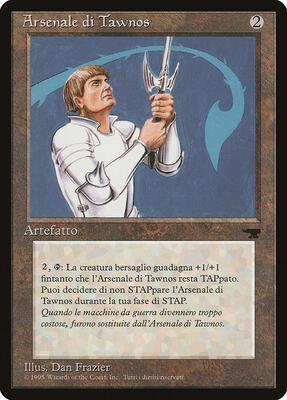 Tawnos's Weaponry (Italian) - "Arsenale di Tawnos" card from Renaissance