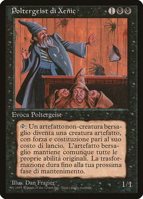 Xenic Poltergeist (Italian) - "Poltergeist di Xenic" card from Renaissance