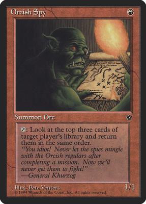 Orcish Spy (Venters) card from Fallen Empires