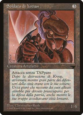 Yotian Soldier (Italian) - "Soldato di Yotian" card from Renaissance