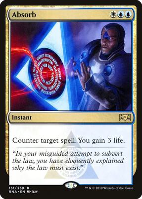 Absorb card from Ravnica Allegiance
