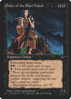 Order of the Ebon Hand (Rush) card from Fallen Empires