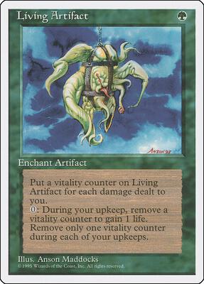 Living Artifact card from Fourth Edition