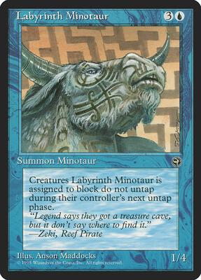 Labyrinth Minotaur [Version 2] card from Homelands