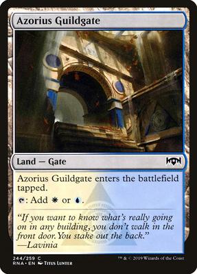 Azorius Guildgate (244) card from Ravnica Allegiance