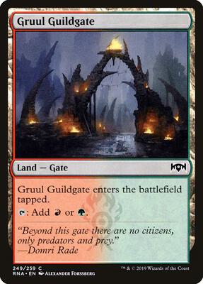 Gruul Guildgate (249) card from Ravnica Allegiance