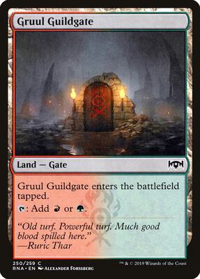 Gruul Guildgate (250) card from Ravnica Allegiance