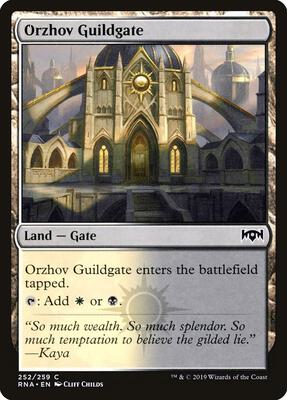 Orzhov Guildgate (252) card from Ravnica Allegiance
