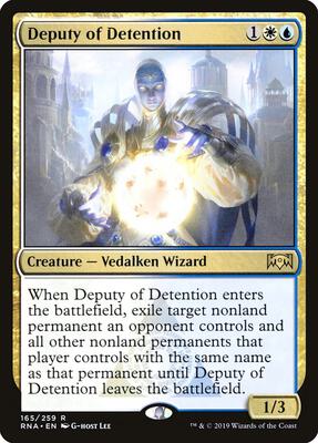 Deputy of Detention card from Ravnica Allegiance