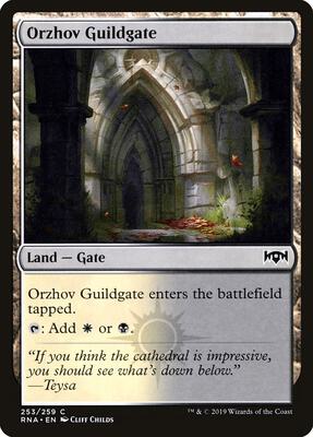 Orzhov Guildgate (253) card from Ravnica Allegiance
